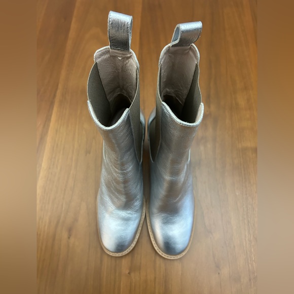 NWOT Ulla Johnson Metallic Silver Boots US 10 /EU 40 - Picture 2 of 8